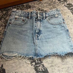 Zara denim skirt